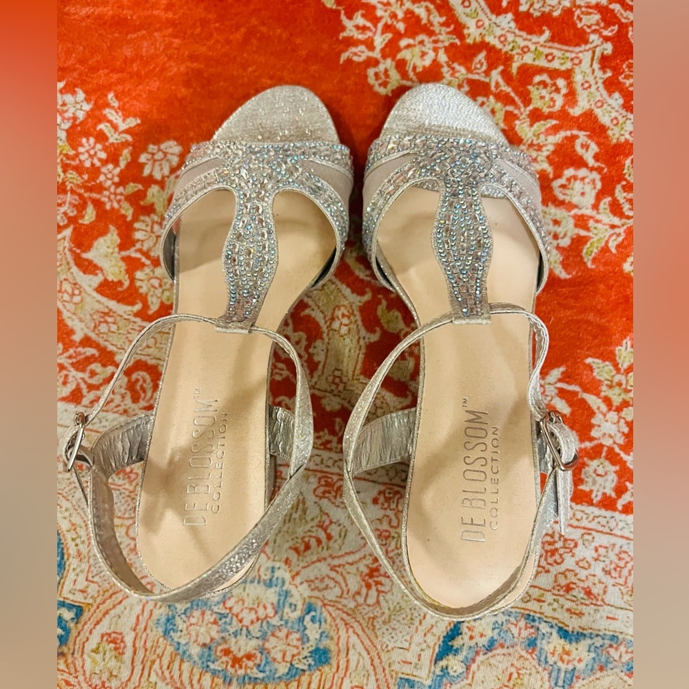 Silver Rhinestone Heels - Picture 4 of 12